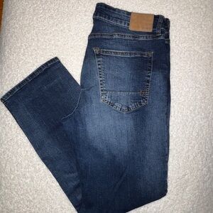 Aeropostale Men's Dark Blue Straight Jeans